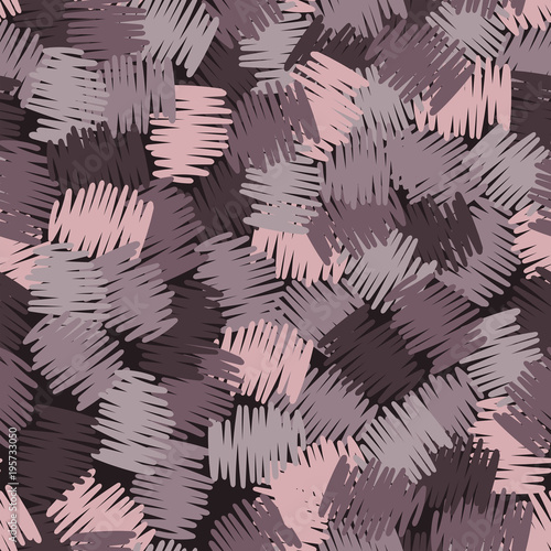 A seamless pattern of roughly shaded colorful doodles