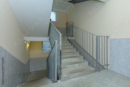 apartment building stairwell