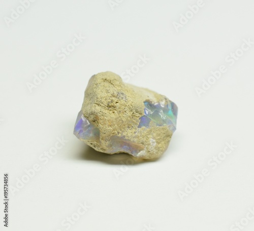 Opal natural rough gemstone photo