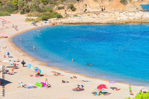 Chia beach in Mediterranian Sea