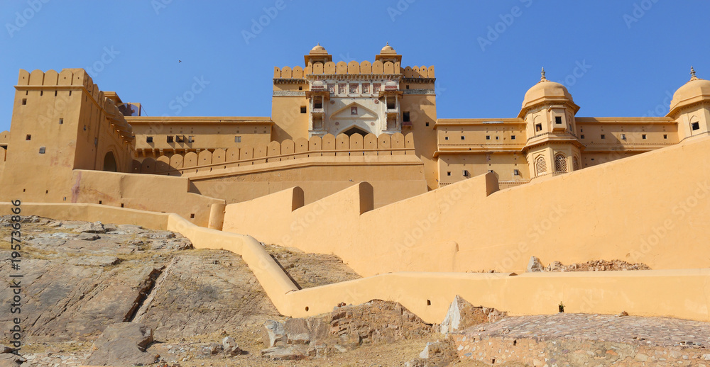 Impressive Amber Fort near Jaipur