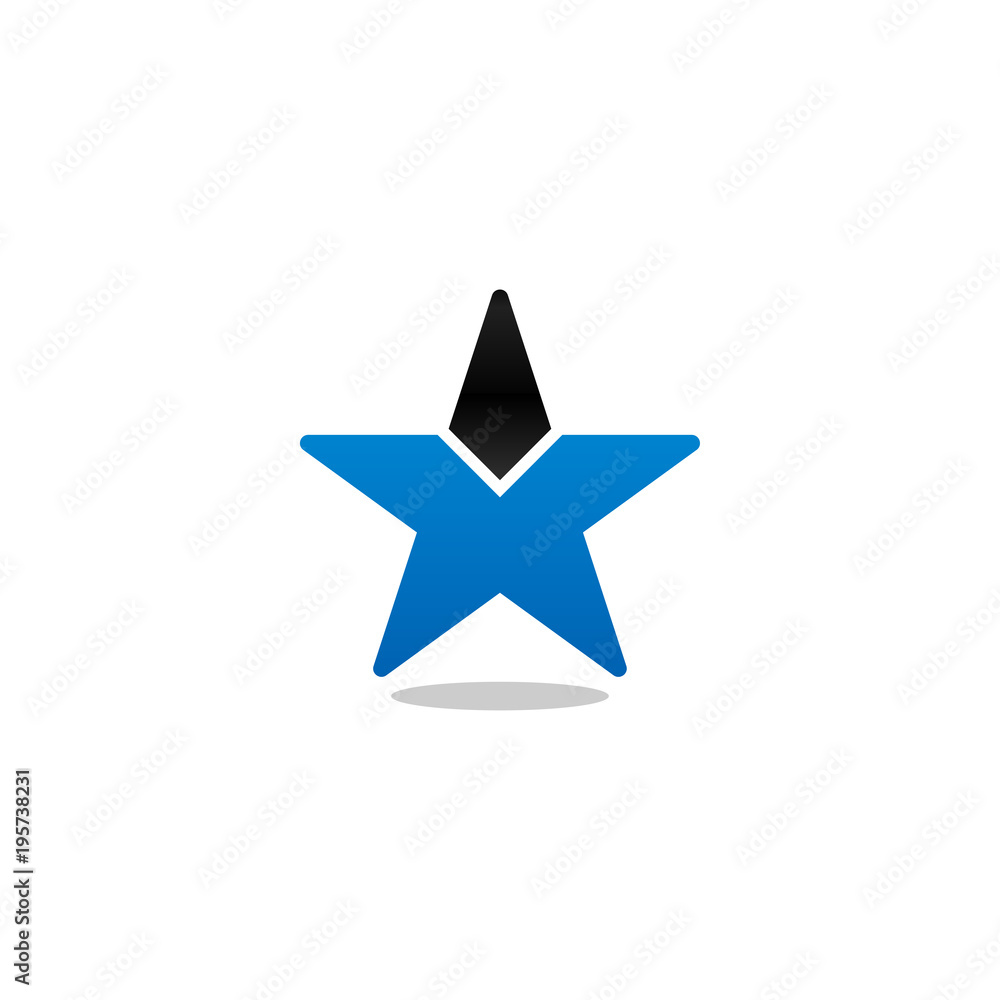 Obraz premium Abstract star logo and icon design template