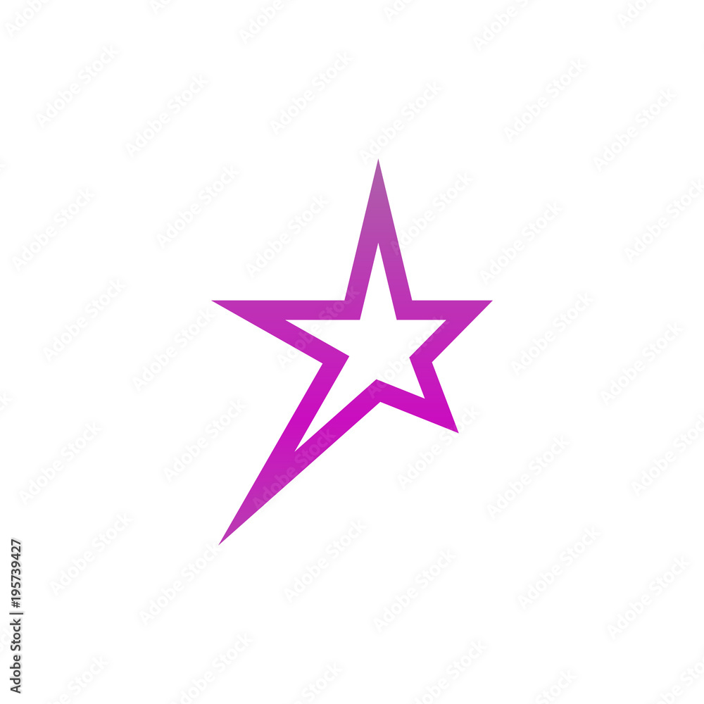 Obraz premium Abstract star logo and icon design template