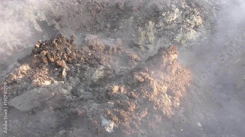 Wallpaper Mural Earthwork in winter. Excavator digs the earth Torontodigital.ca