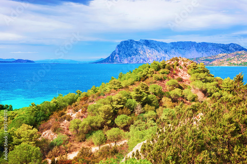 Tavolara Island seen from San Teodoro Olbia Sardinia