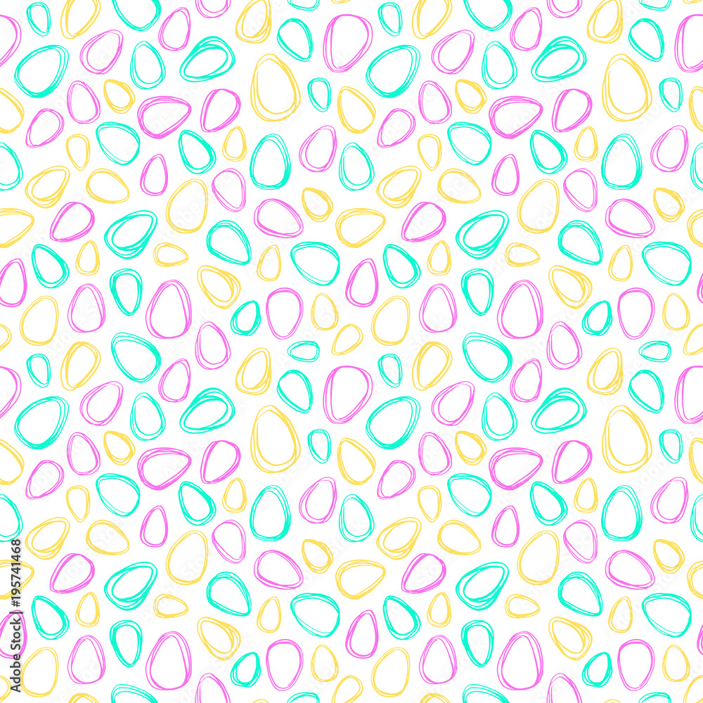 Easter wrapping paper. Seamless pattern. Doodle. Paschal eggs Easter wrapping paper. Seamless pattern. Doodle. Paschal eggs