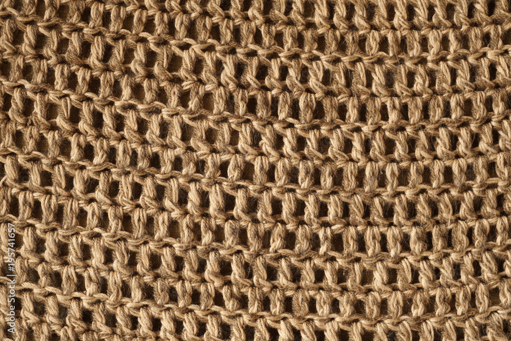 Close up view of burlap sack Close up view of burlap sack