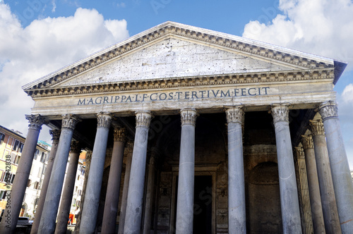 The Pantheon was a temple to all the Gods of Rome and now it is a christian Church