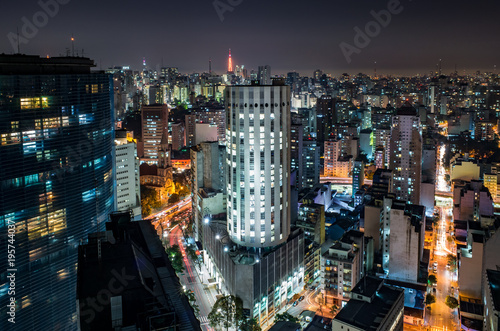 Sao Paulo Downtown Aerial - Brazil