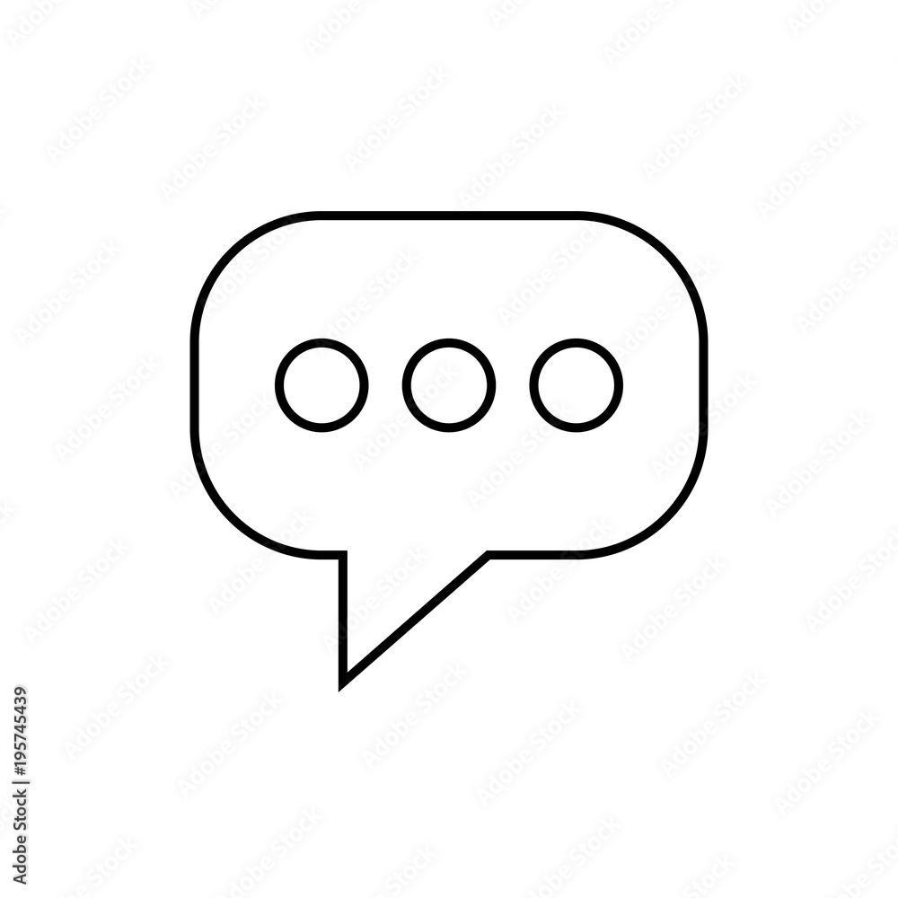 Chat icon. Vector illustration Chat icon. Vector illustration