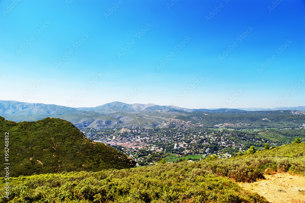 Hills in Cote Azur in France