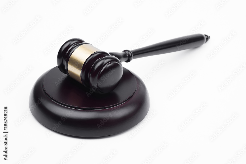 the Hammer Judge on white background the Hammer Judge on white background