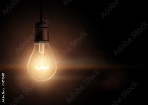 Light bulb in the dark
