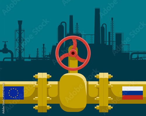 Gas pipeline with valve