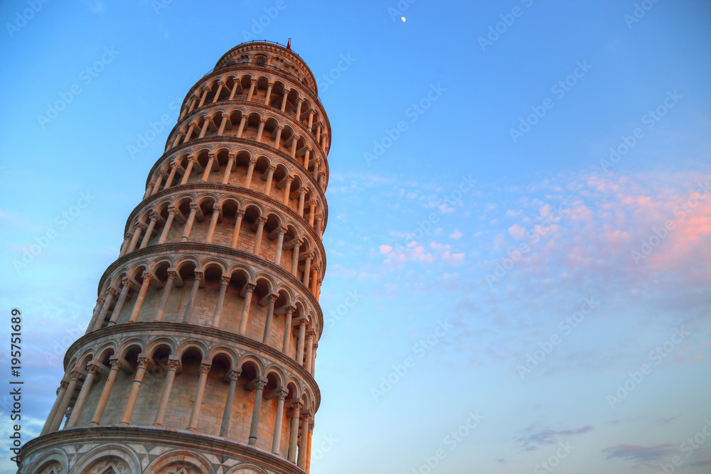 Scenic view of leaning tower of Pisa, Italy
