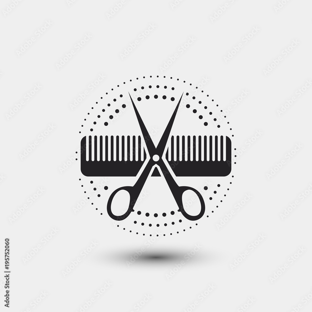 salon logo scissors