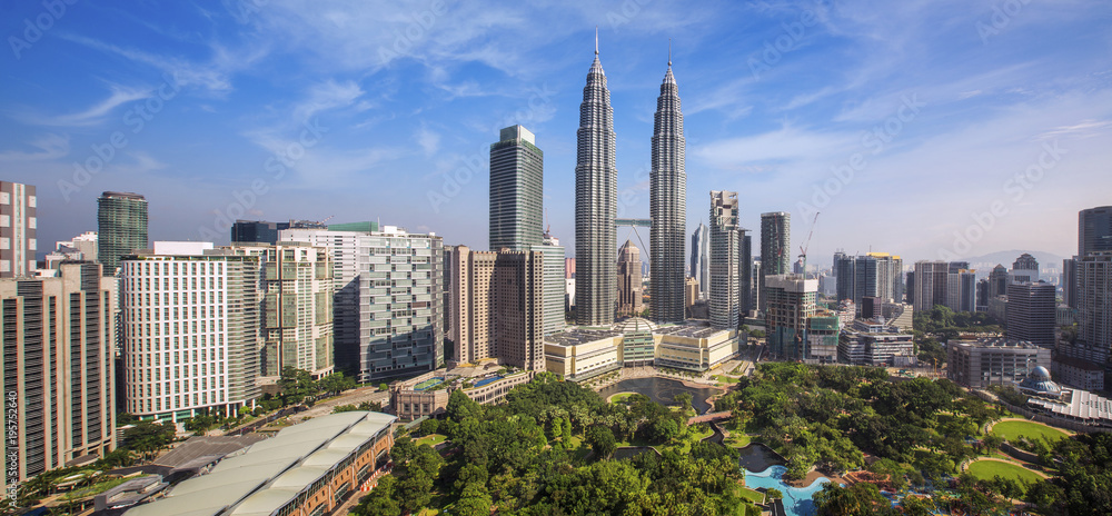 Obraz premium Krajobraz miasta Kuala Lumpur