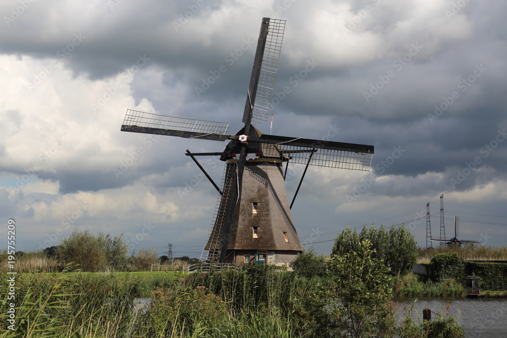 Windmill at Kinderijk, Holland