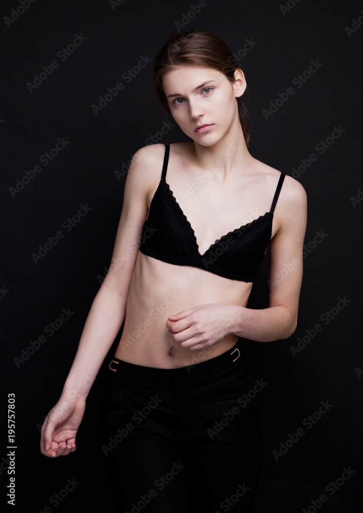 Model test with beautiful fashion model posing Model test with beautiful fashion model posing