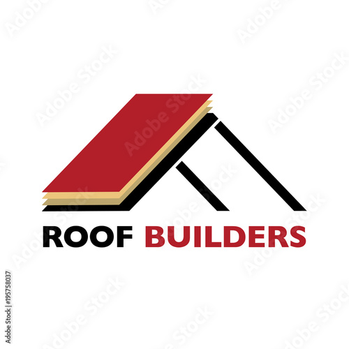 House roof logotype or sign