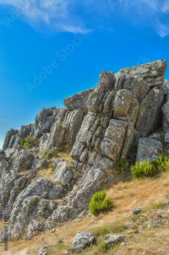 Huge vertical granite rocks