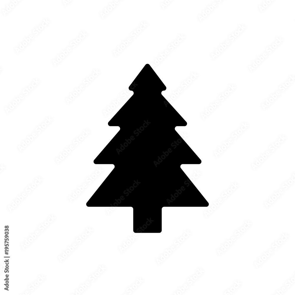 tree icon on white background. vector illustration