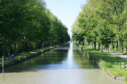 Fototapete canal du Nivernais, France