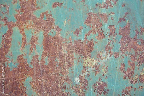 Green rusty metal sheet