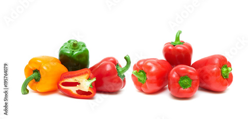 sweet bell pepper on a white background