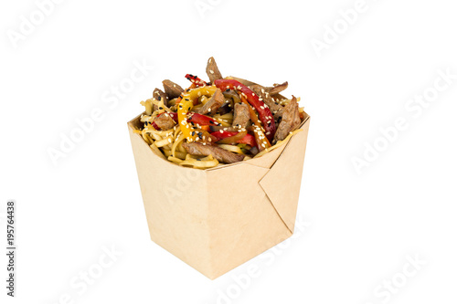 udon with seafood, with beef, with chicken, with vegetables