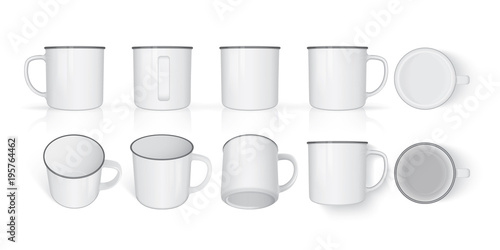 mug from different sides Mock Up  Template