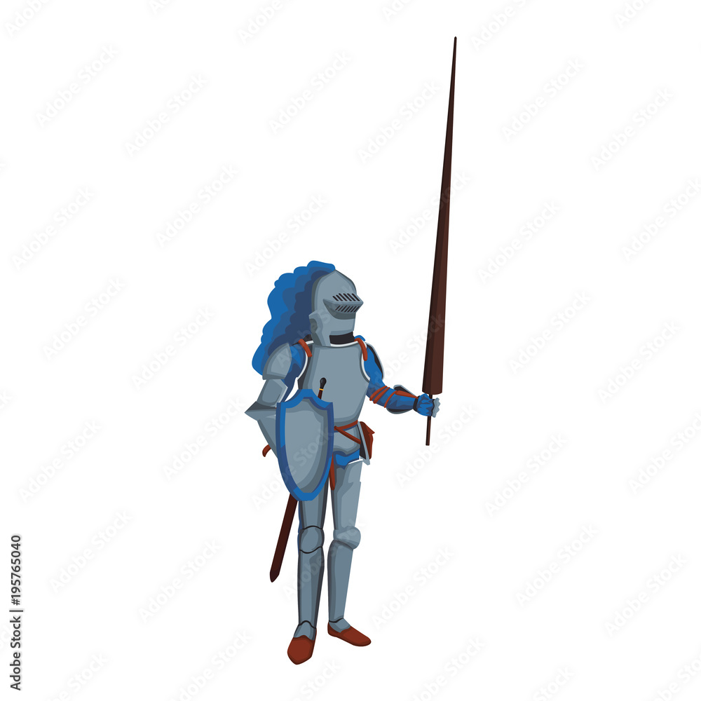 Medieval warrior cartoon vector illustration graphic design Medieval warrior cartoon vector illustration graphic design
