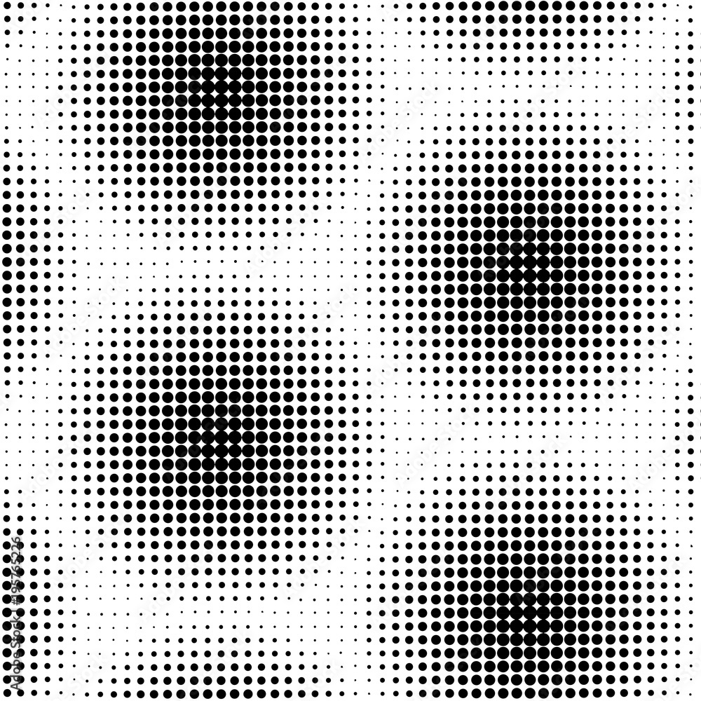 GRUNGE DOTTED SEAMLESS VECTOR PATTERN. HALFTONE DESIGN TEXTURE.