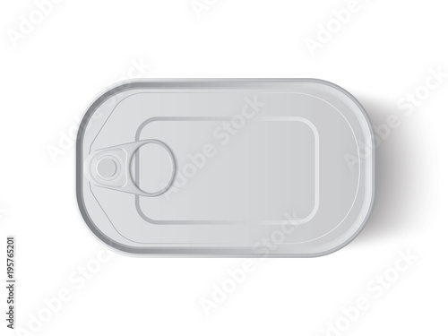 tin can for fish mock up  template