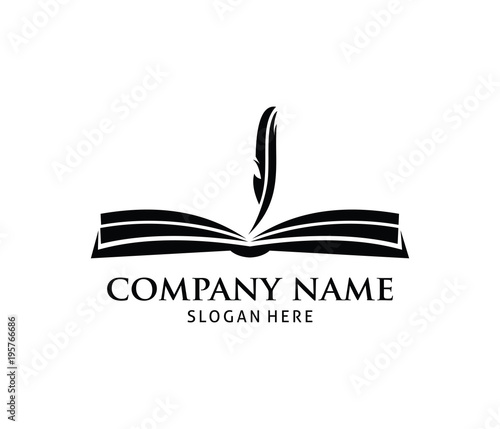 smart learning education book shop store vector logo design