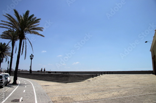 Quay in the city of Cadiz  standing on the Atlantic coast.