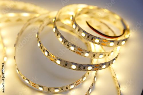 LED strip for decoration of interiors.
