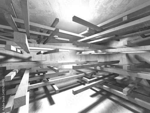 Abstract geometric concrete architecture background