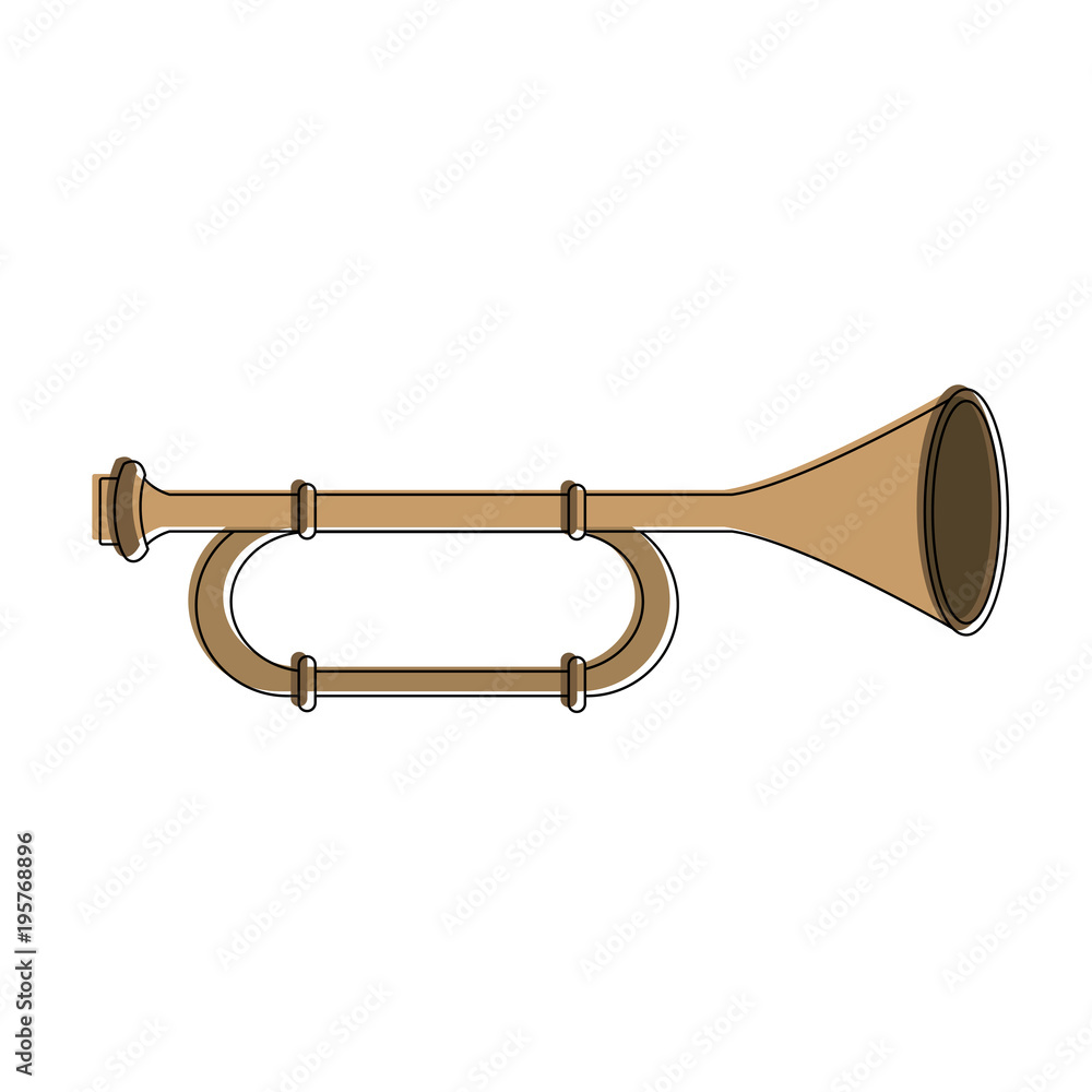 Trombone music instrument vector illustration graphic design Trombone music instrument vector illustration graphic design