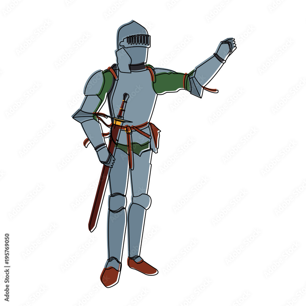 Medieval warrior cartoon vector illustration graphic design Medieval warrior cartoon vector illustration graphic design