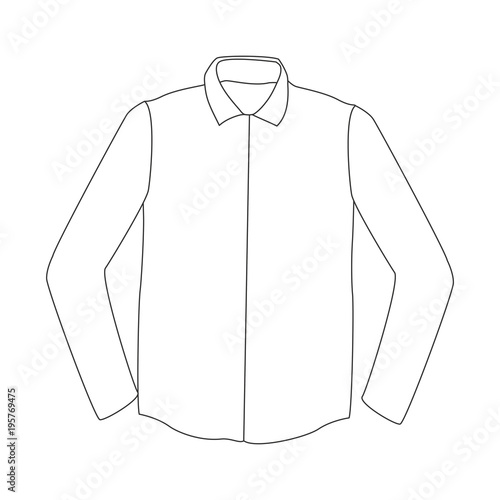 Male shirt isolated vector illustration graphic design
