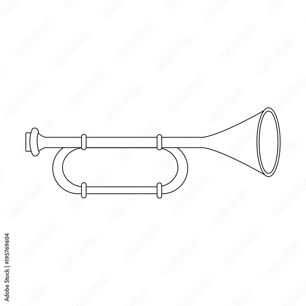 Trombone music instrument vector illustration graphic design Trombone music instrument vector illustration graphic design