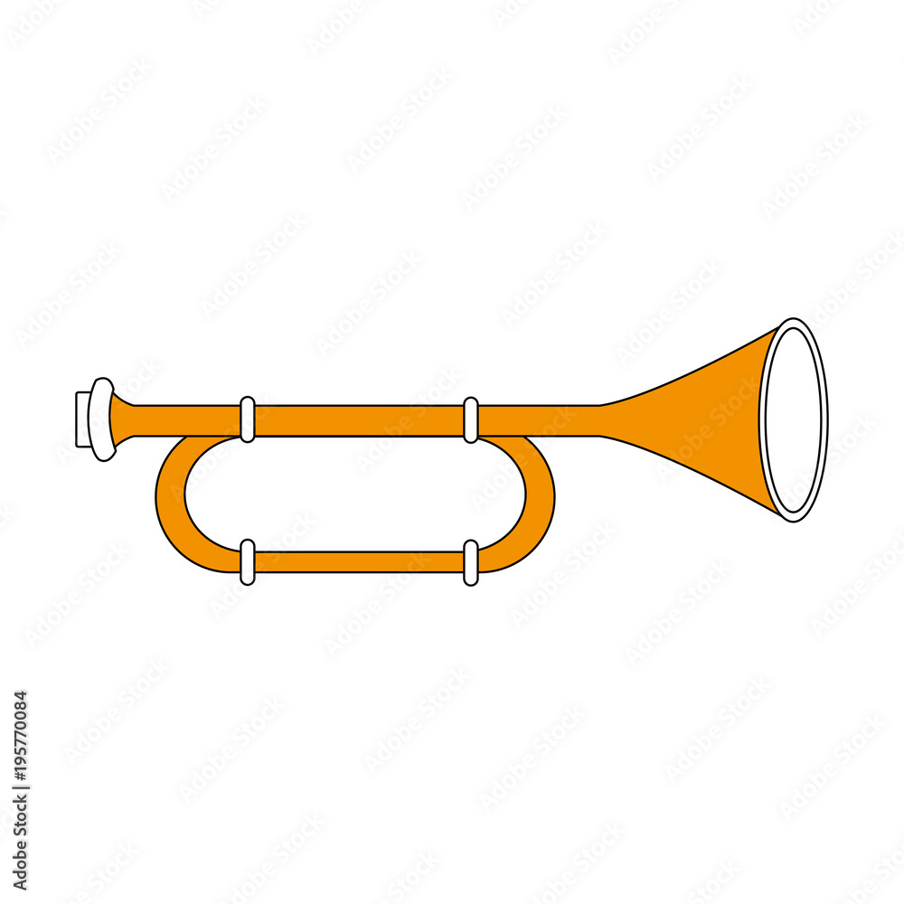 Trombone music instrument vector illustration graphic design Trombone music instrument vector illustration graphic design