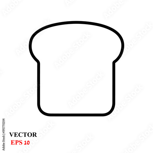 toast icon. vector illustration