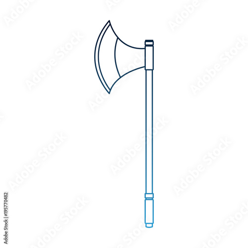 Axe medieval weapon vector illustration graphic design