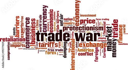 Trade war word cloud
