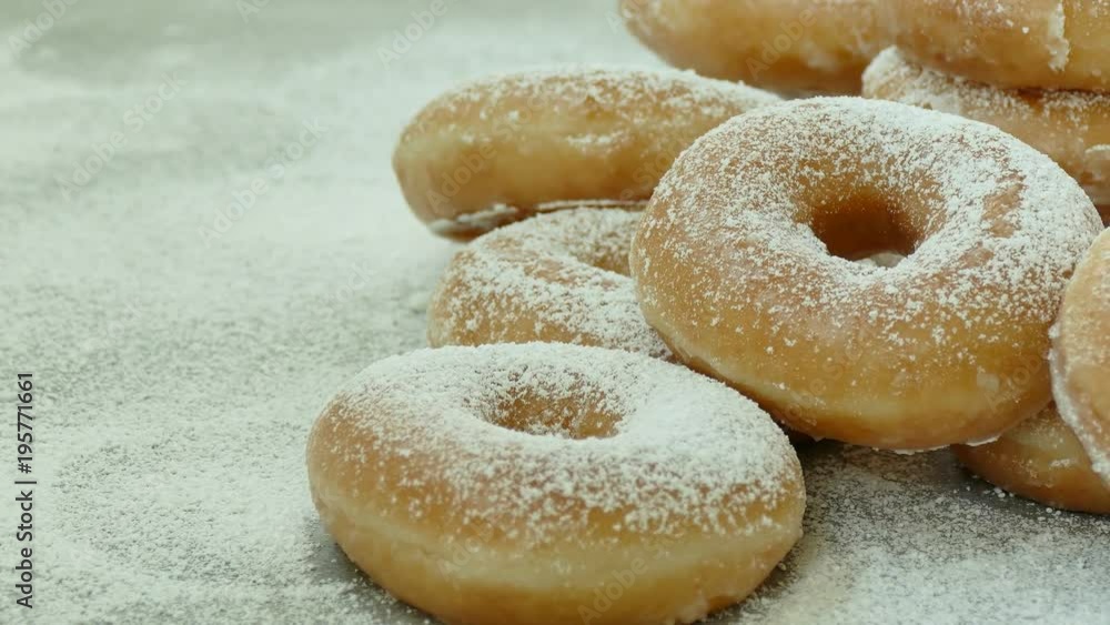 Sweets Dessert Donut with icing sugar on top
Sweets Dessert Donut with icing sugar on top