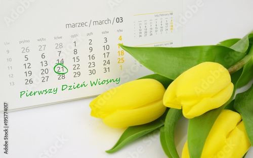 Pierwszy Dzień Kalendarzowej Wiosny. 21 marca.