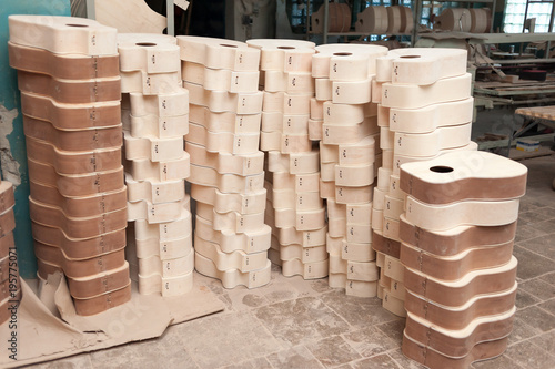 Obraz na plátně factory for the production of bent wood products