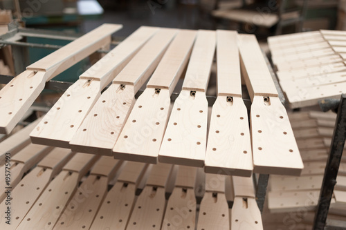Obraz na plátně factory for the production of bent wood products